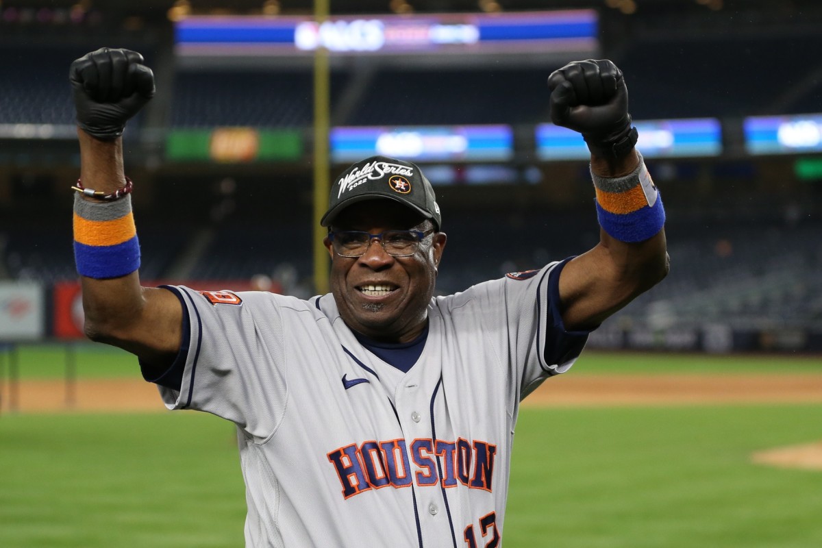 AstrosDustyBakerCelebrateALCS